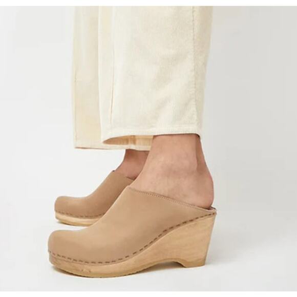 No.6 New School Clog on Wedge suede green size 43 - Picture 1 of 9